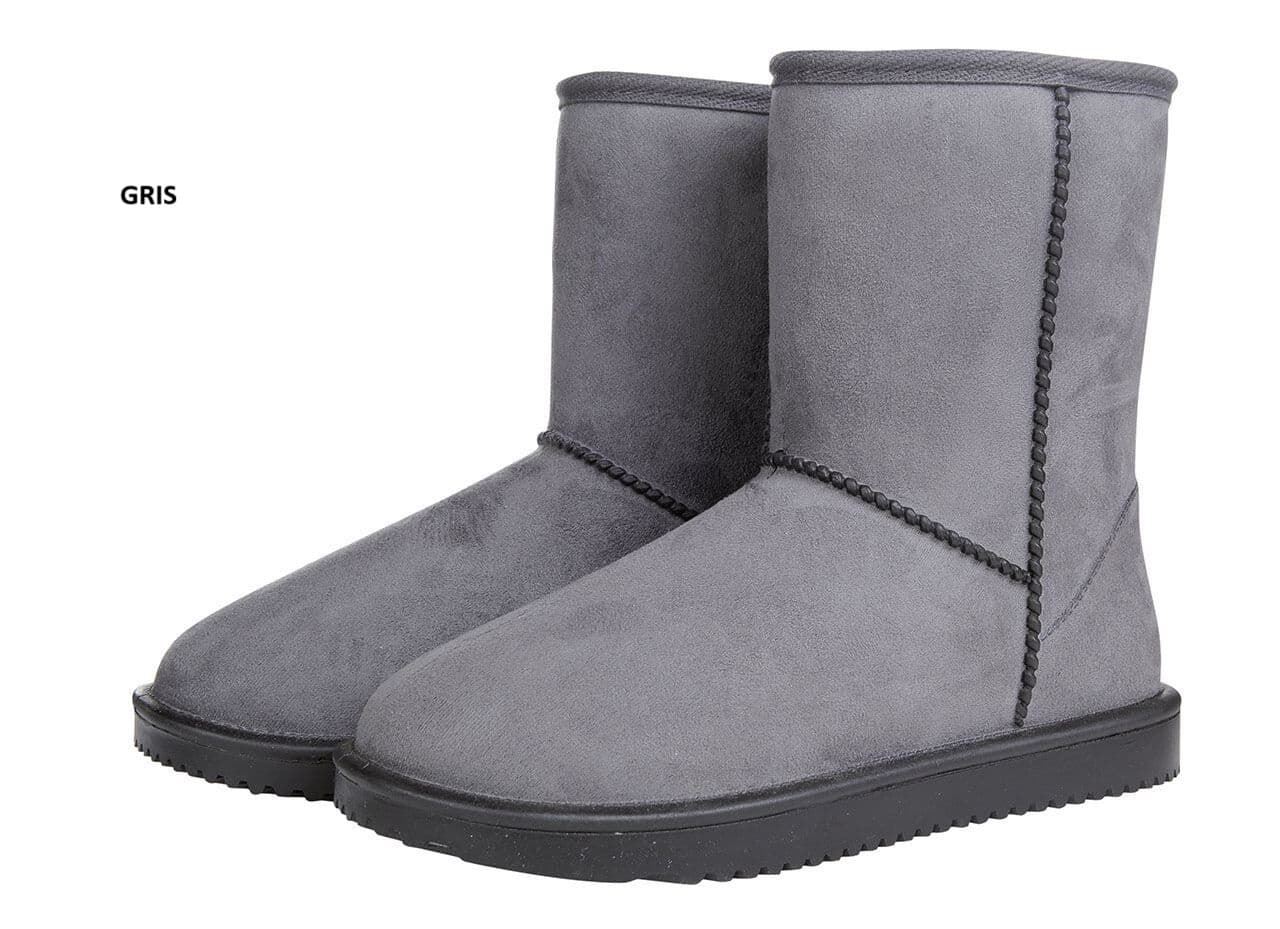 Botas de cuadra HKM Sports Equipment DAVOS impermeables y termoaislantes color gris - Imagen 1