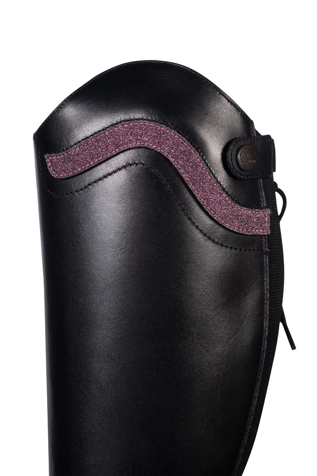 Botas de cuero HKM Sports Equipment Zavira, color negro - Imagen 8