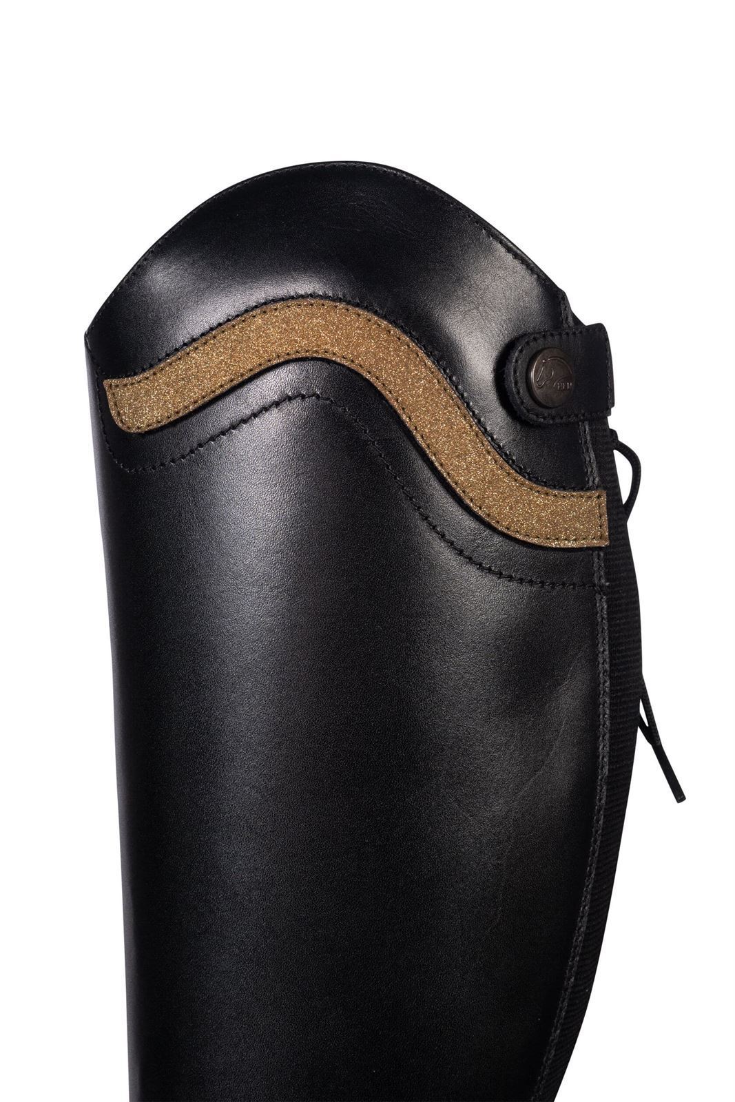 Botas de cuero HKM Sports Equipment Zavira, color negro - Imagen 9
