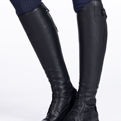 Botas de cuero unisex HKM Sports Equipment Titanium Style, color negro TALLA 39 XL - Imagen 1