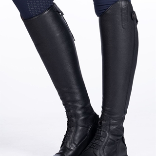 Botas de cuero unisex HKM Sports Equipment Titanium Style, color negro TALLA 39 XL - Imagen 1