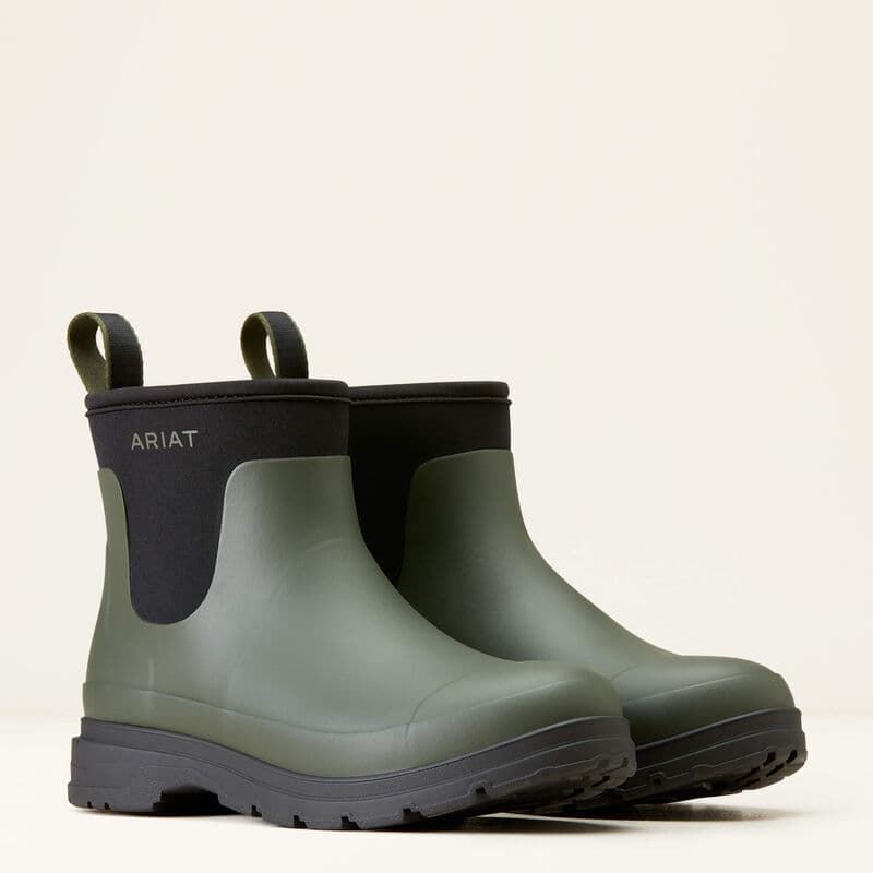 Botín de caucho mujer impermeable ARIAT Kelmarsh Shortie verde/negro TALLA 38,5 - Imagen 1