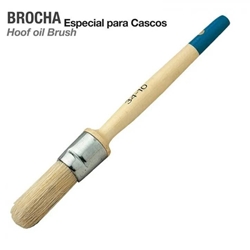 Brocha para pomada de cascos con mango de madera - Imagen 1