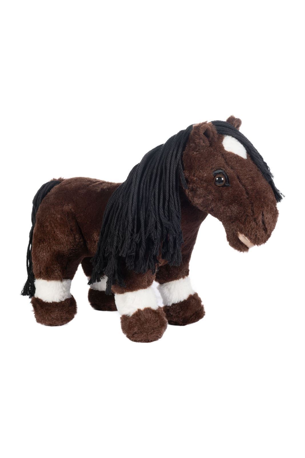 Caballo peluche HKM Sports Equipment Cuddle Pony marrón oscuro - Imagen 1