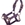 Cabezada cuadra con ramal HKM Sports Equipment Alva color lila oscuro TALLA PONY - Imagen 1