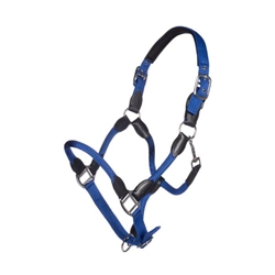 Cabezada cuadra con ramal HKM Sports Equipment  Carlotta color azul royal TALLA COB - Imagen 1