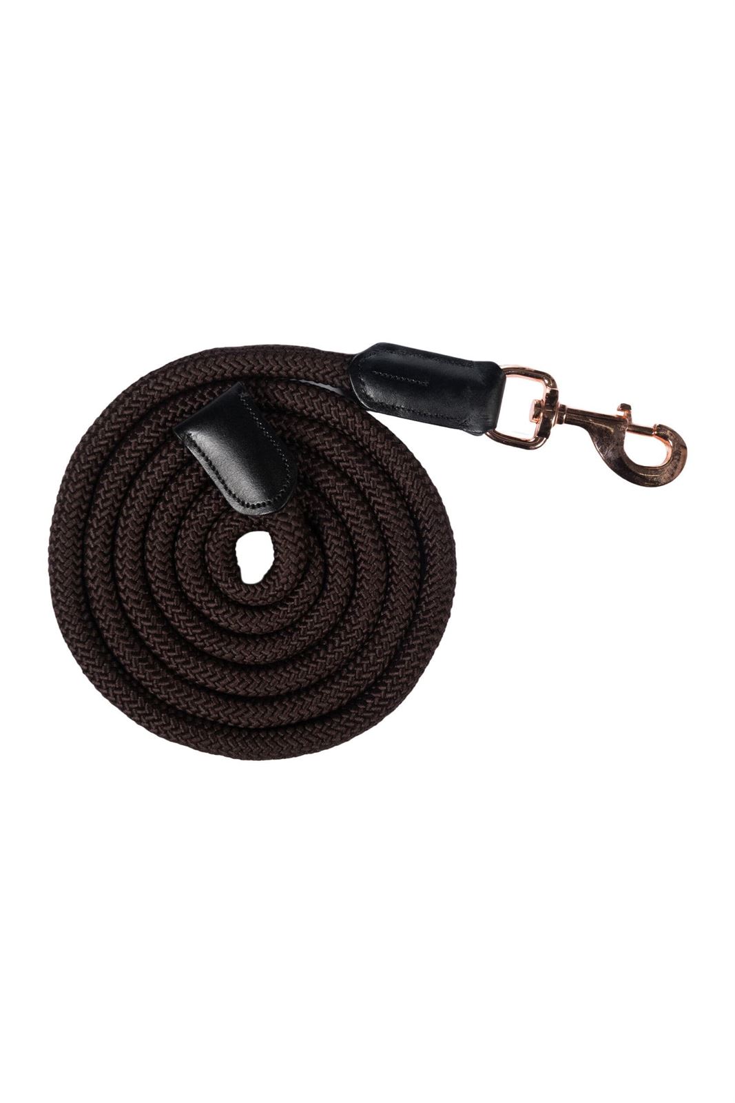 Cabezada cuadra con ramal HKM Sports Equipment Rosegold Glamour color marrón chocolate/rosegold - Imagen 5