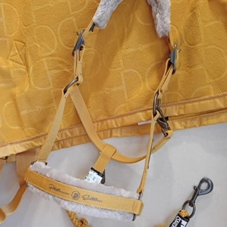 Cabezada cuadra ESKADRON color mostaza borreguillo TALLA COB - Imagen 1