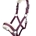 Cabezada cuadra HKM Sports Equipment borreguillo color granate talla COB - Imagen 1