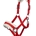 Cabezada cuadra HKM Sports Equipment borreguillo color rojo talla COB - Imagen 1