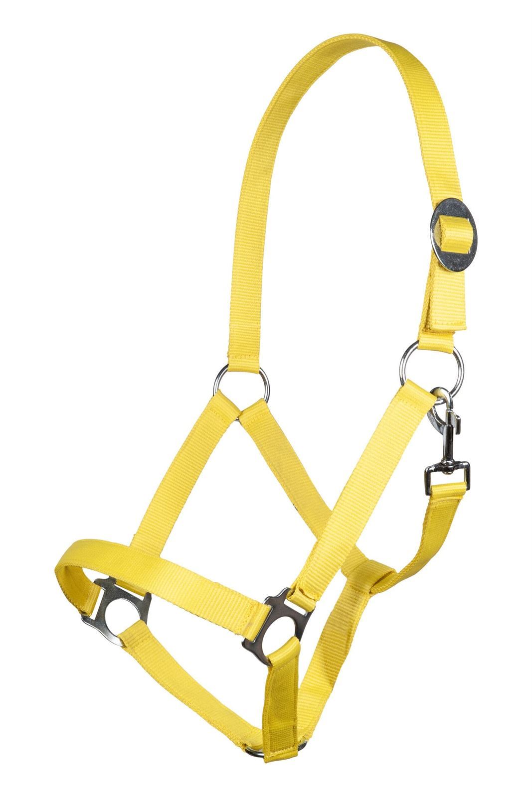 Cabezada cuadra HKM Sports Equipment color amarillo TALLA COB - Imagen 1