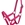 Cabezada cuadra HKM Sports Equipment color rosa fucsia TALLA MINI SHETTY - Imagen 1