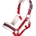 Cabezada cuadra HKM  Sports Equipment Equine Sports color rojo TALLA COB - Imagen 1