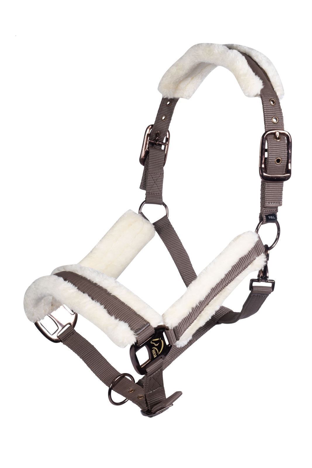 Cabezada cuadra HKM Sports Equipment  Strong color marrón TALLA COB - Imagen 1