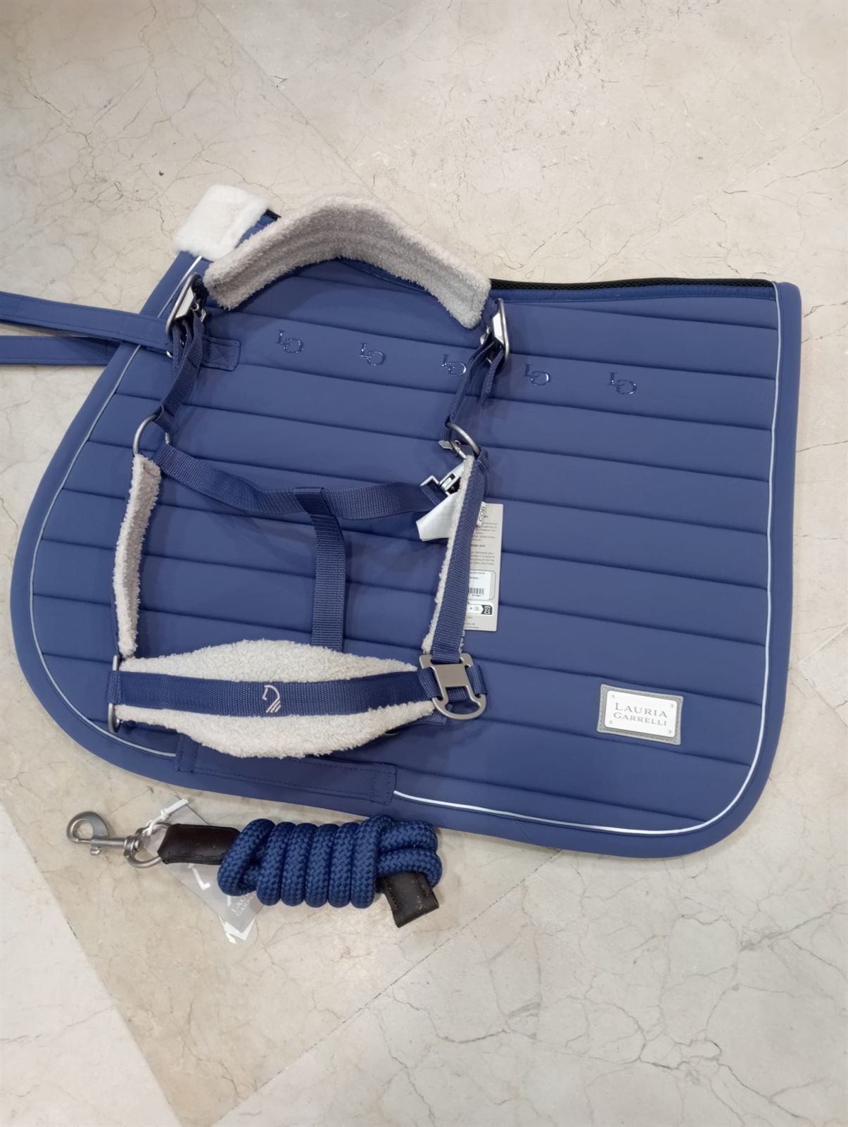 Cabezada cuadra LAURIA GARRELLI Arezzo color azul índigo TALLA COB - Imagen 3