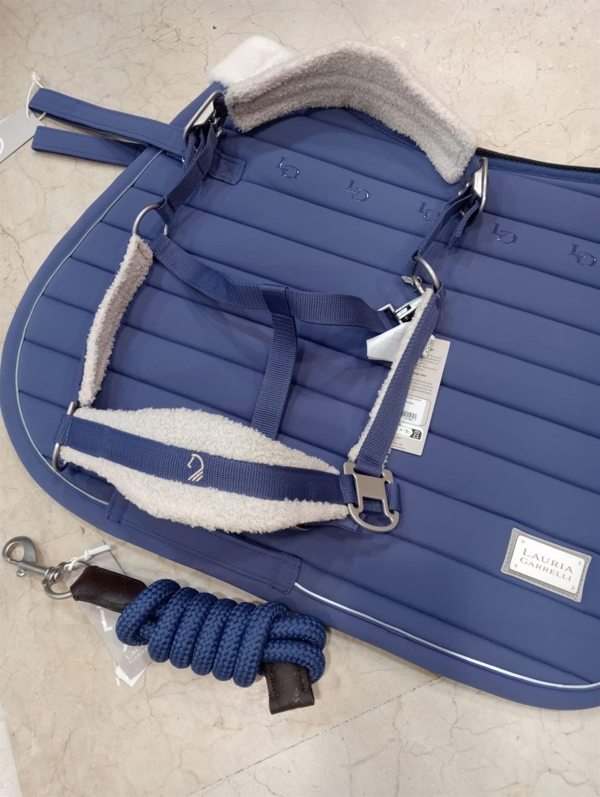 Cabezada cuadra LAURIA GARRELLI Arezzo color azul índigo TALLA COB - Imagen 4