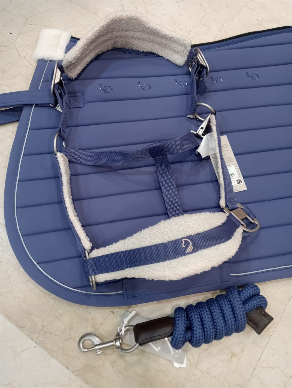 Cabezada cuadra LAURIA GARRELLI Arezzo color azul índigo TALLA COB - Imagen 5