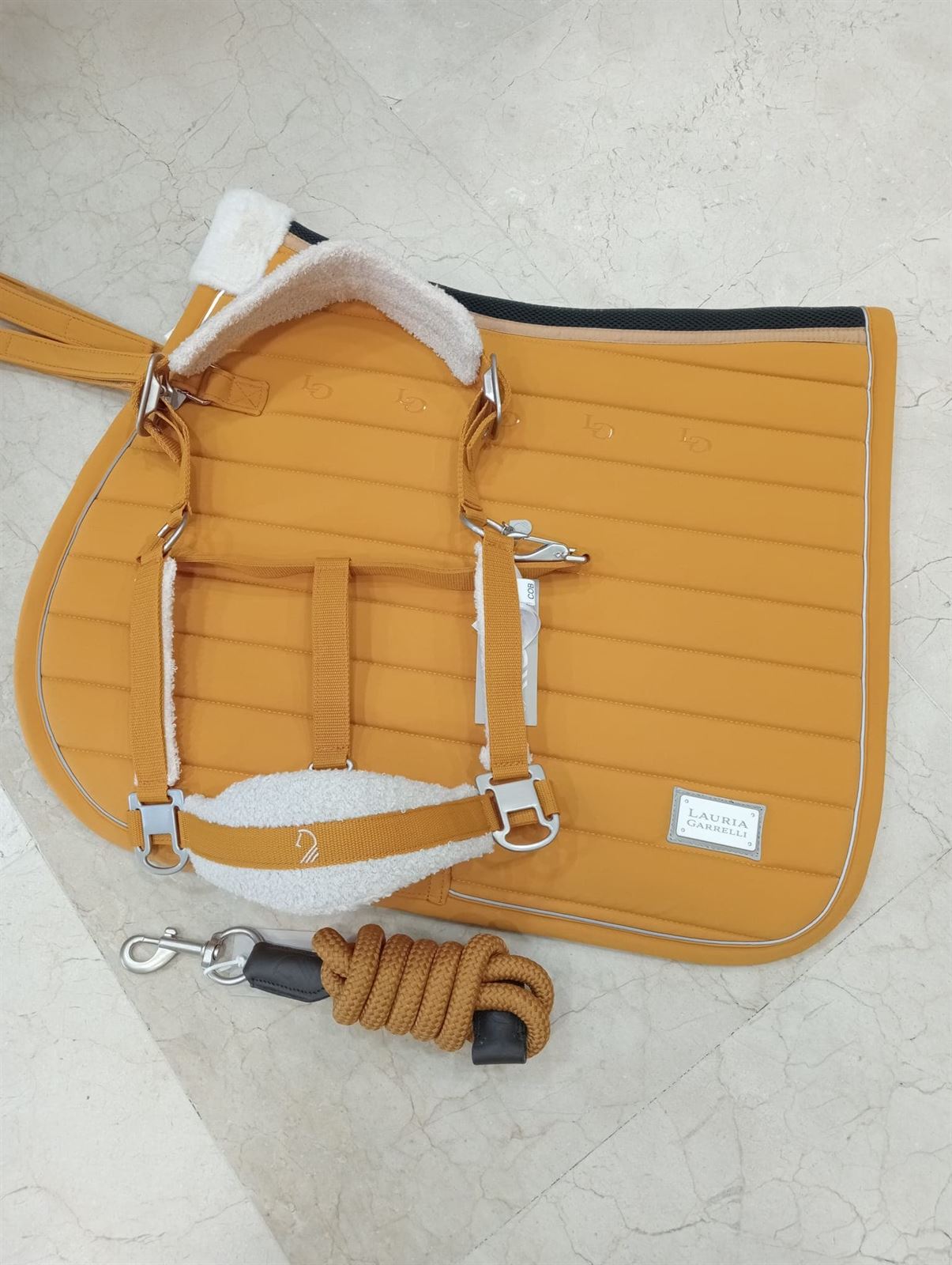 Cabezada cuadra LAURIA GARRELLI Arezzo color mostaza TALLA COB - Imagen 8