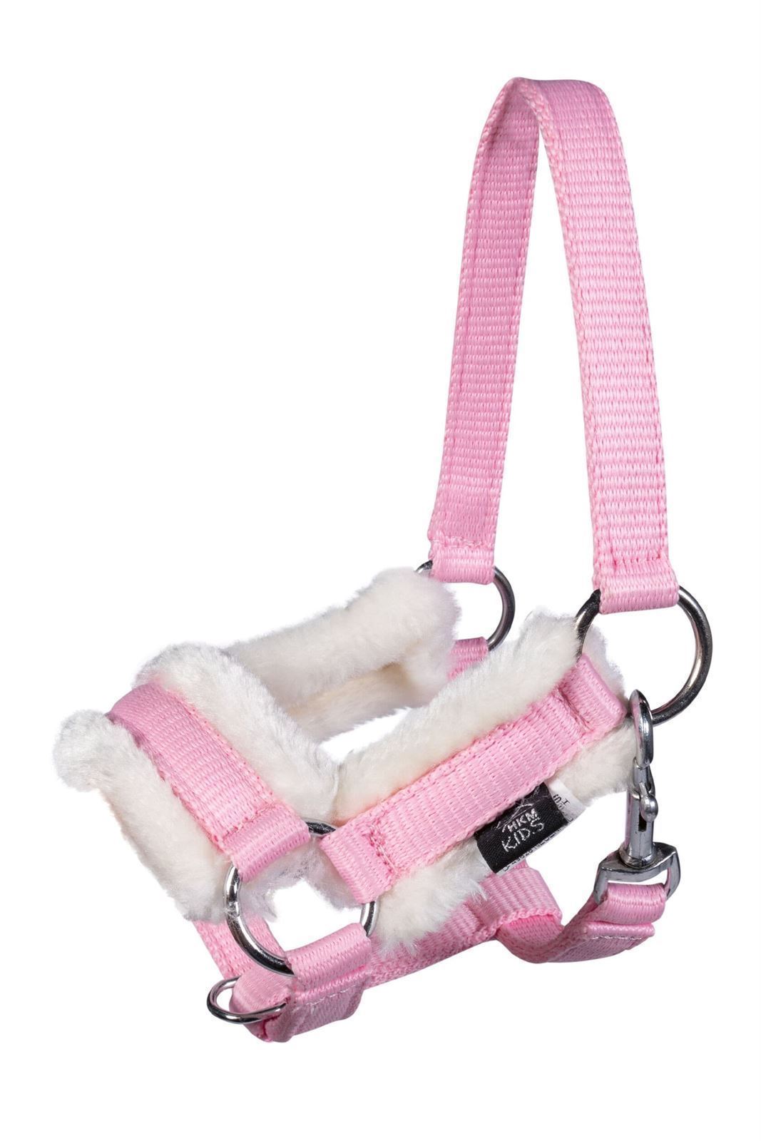 Cabezada cuadra y ramal Hobby Horsing HKM Sports Equipment color rosa - Imagen 2