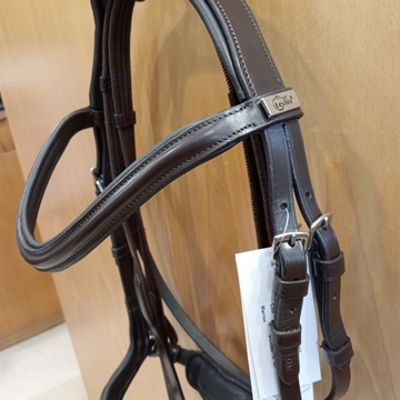 Cabezada de montar de cuero LEXHIS Agnes, color marrón, talla COB - Imagen 2