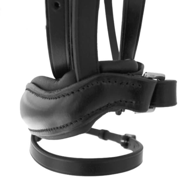 Cabezada de montar de cuero LEXHIS Greta, color negro, talla COB - Imagen 6