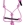Cabezada Hobby Horsing HKM Sports Equipment de nudos color rosa con muserola de cristalitos - Imagen 1