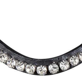 Cabezada montar HKM Shetty Diamond cuero negro - Imagen 2