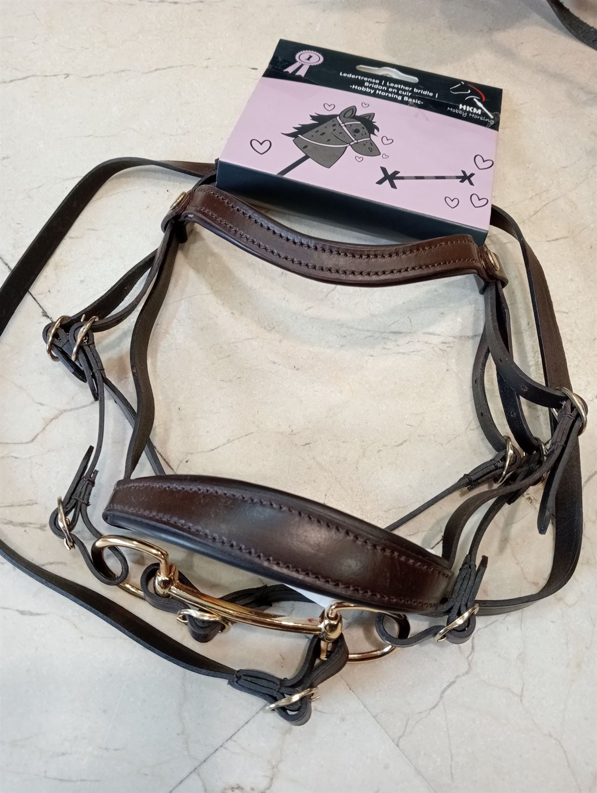 Cabezada montar Hobby Horsing HKM Sports Equipment color marrón - Imagen 4