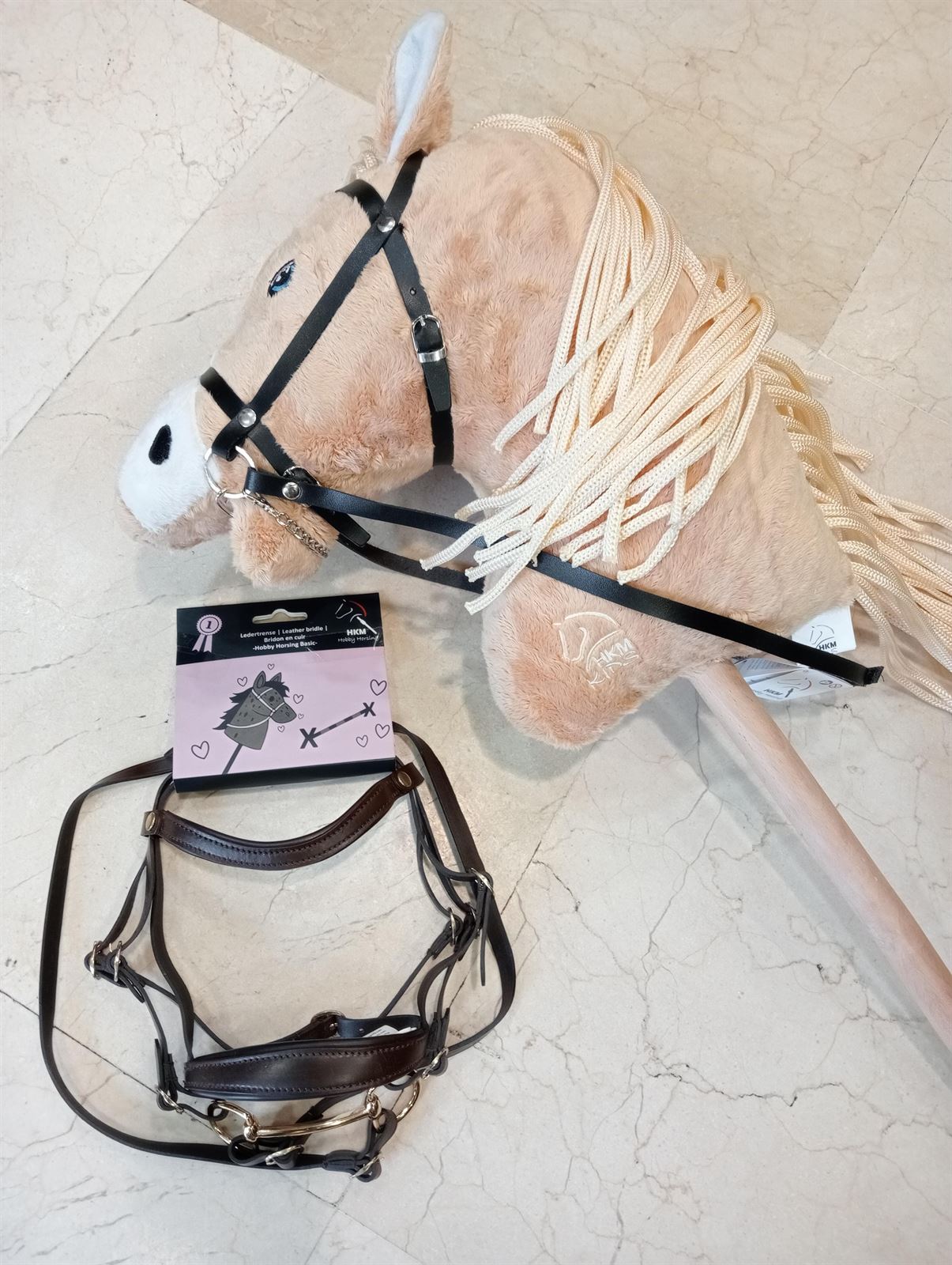 Cabezada montar Hobby Horsing HKM Sports Equipment color marrón - Imagen 5