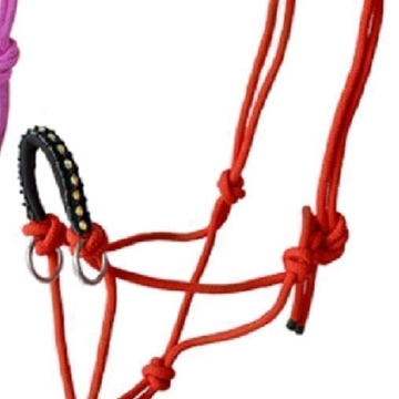 Cabezada nudos LEXHIS roja, talla única - Imagen 2