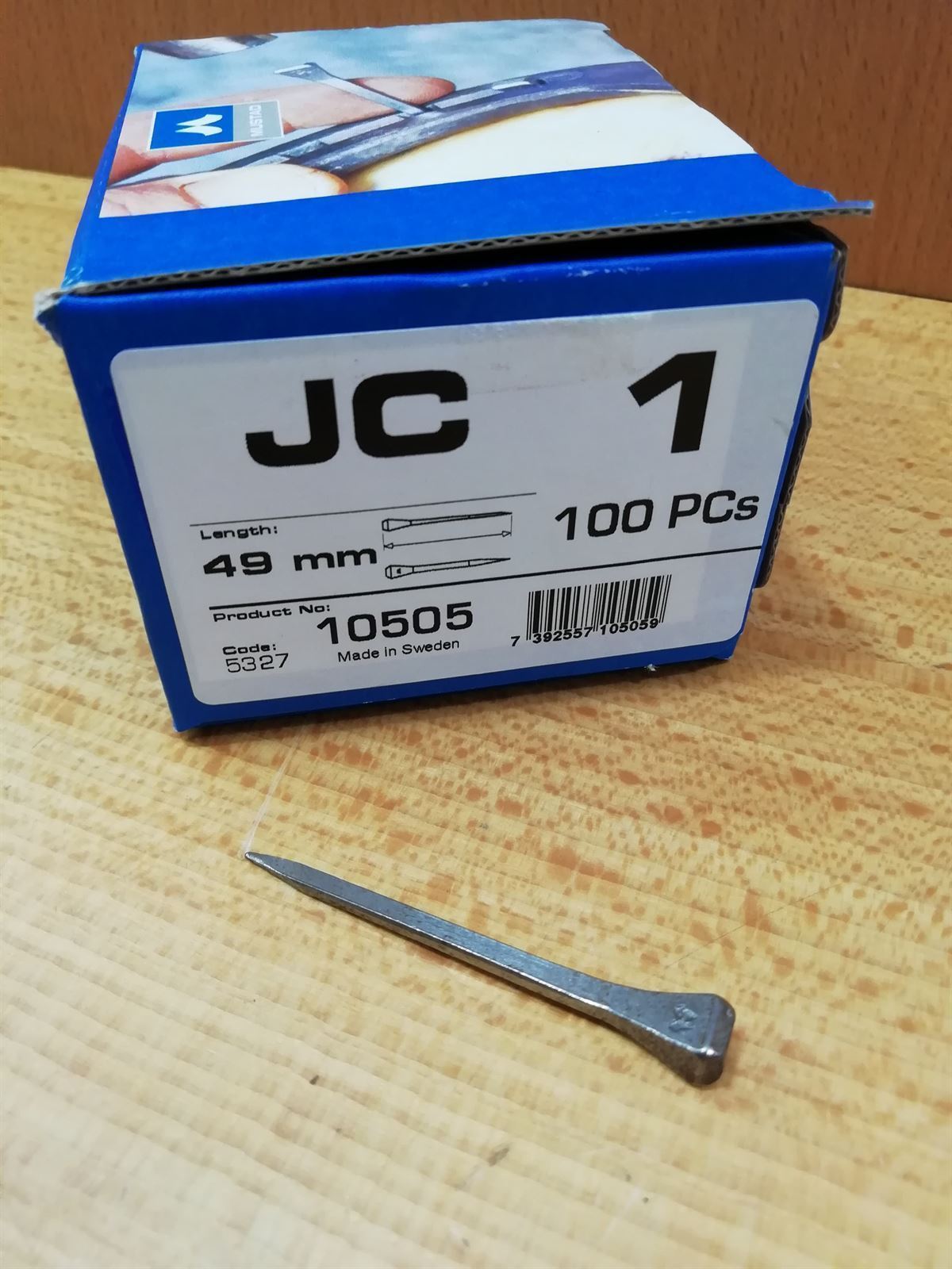 Caja clavos MUSTAD JC 1 (100 unidades) - Imagen 1