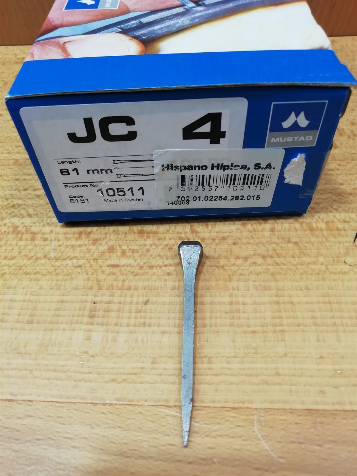 Caja clavos MUSTAD JC 4 (100 unidades) - Imagen 1