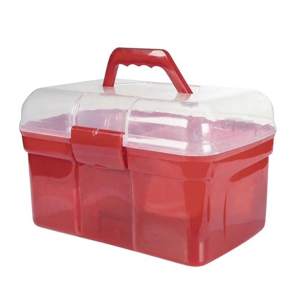 Caja útiles de limpieza HKM Sports Equipment, color rojo - Imagen 2