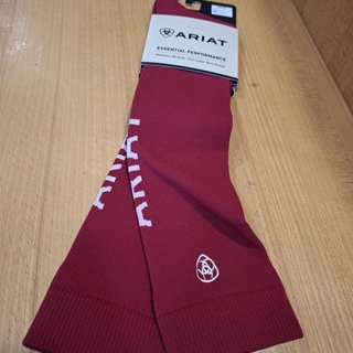 Calcetines ARIAT finos ARIATTEK ESSENTIAL color cereza TALLA 36,5/42 (par) - Imagen 2