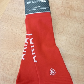 Calcetines ARIAT finos ARIATTEK ESSENTIAL color rojo TALLA 36,5/42 (par) - Imagen 1