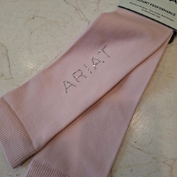 Calcetines ARIAT finos ARIATTEK RADIANT color rosa sepia con cristales TALLA 36,5/42 (par) - Imagen 2