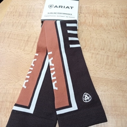 Calcetines ARIAT finos ARIATTEK SLIMLINE color marrón/teja TALLA 36,5/42 (par) - Imagen 1