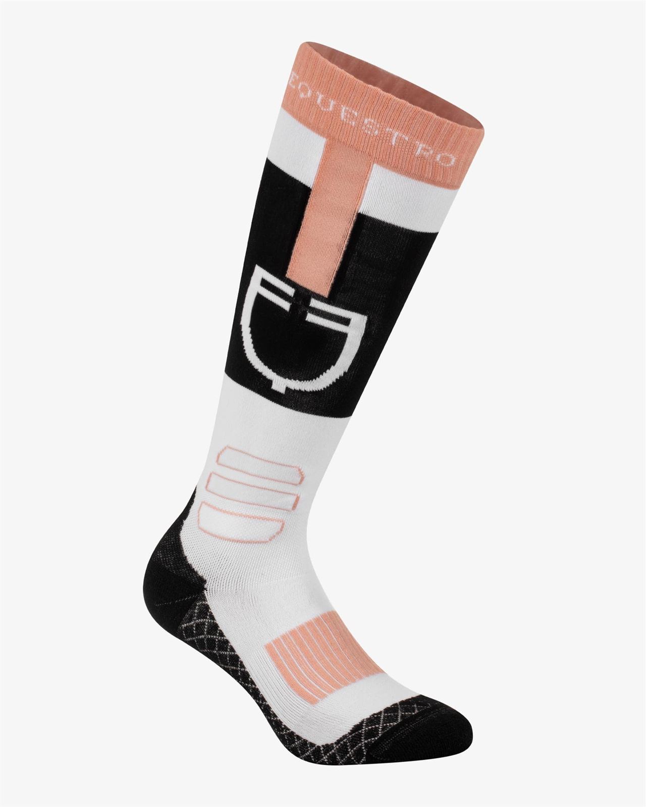 Calcetines EQUESTRO Carbon color negro/rosa /blanco TALLA 35-38 - Imagen 1