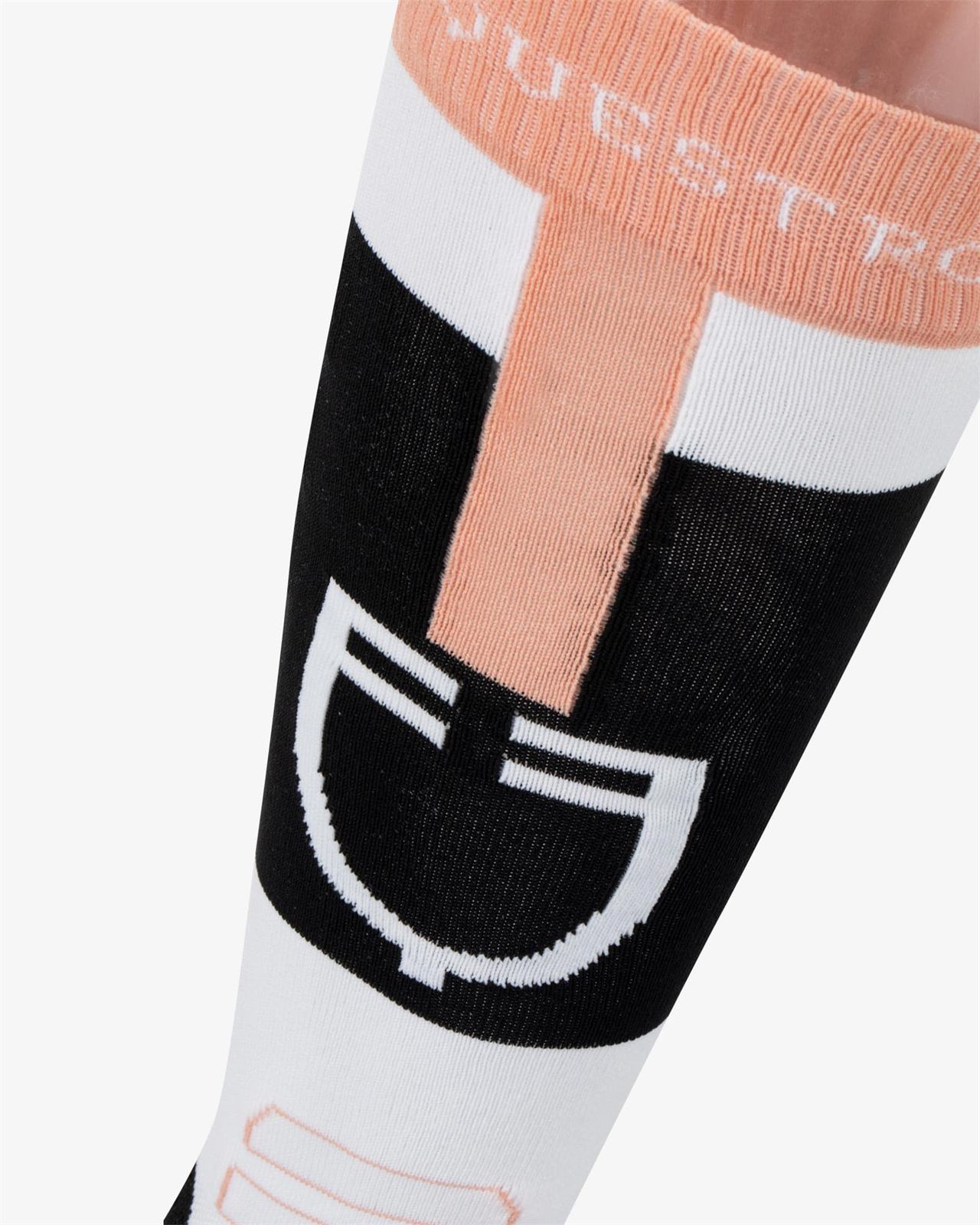 Calcetines EQUESTRO Carbon color negro/rosa /blanco TALLA 35-38 - Imagen 3