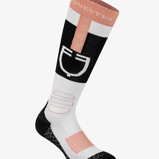 Calcetines EQUESTRO Carbon color negro/rosa /blanco TALLA 39-42 - Imagen 1
