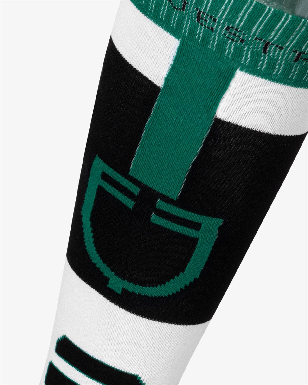 Calcetines EQUESTRO Carbon color negro/verde /blanco TALLA 39-42 - Imagen 3