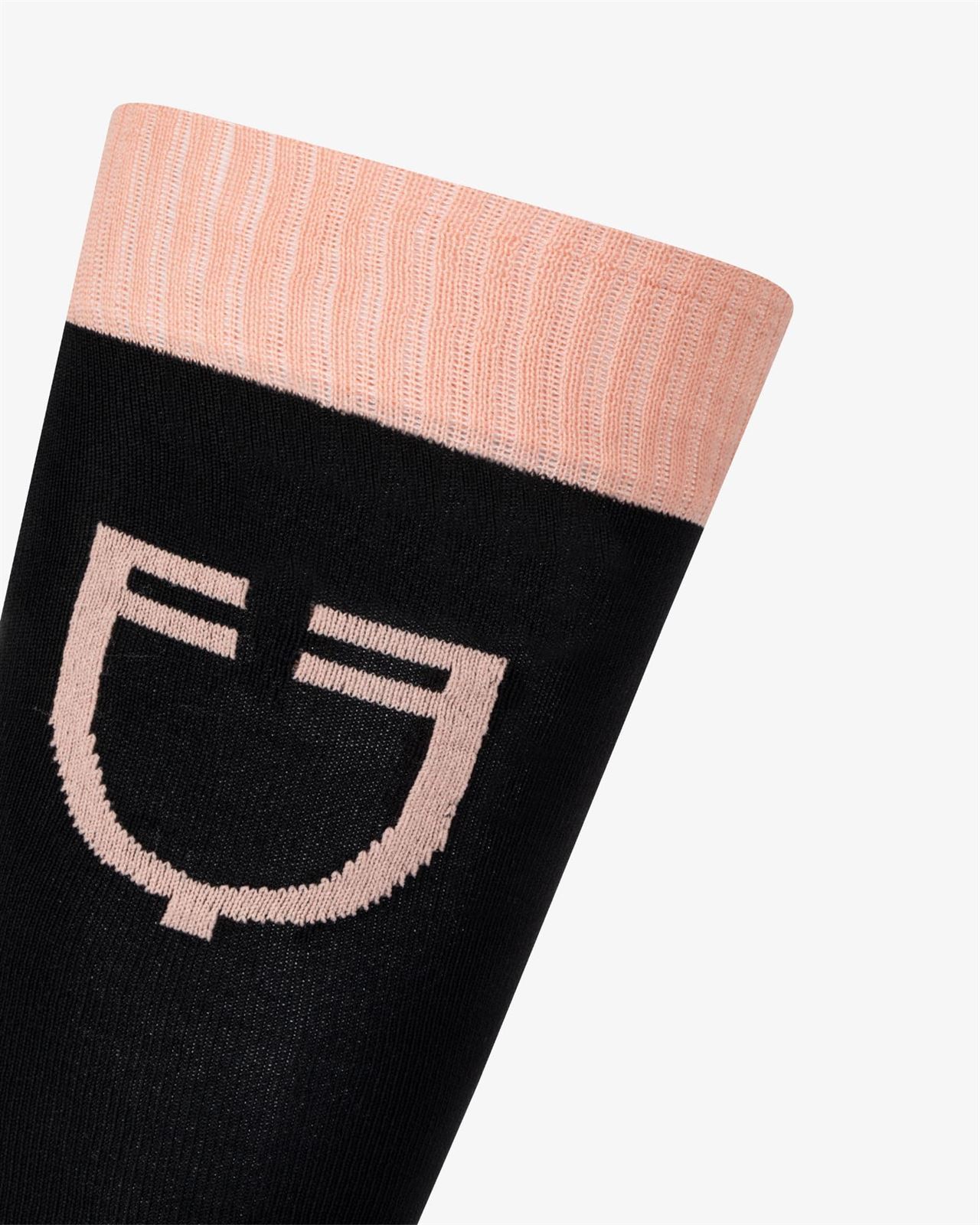 Calcetines EQUESTRO técnico con logo color negro/rosa TALLA 35-38 - Imagen 3