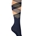Calcetines finos HKM Sports Equipment, Check classico, rombo azul marino/mostaza, talla 35/38 - Imagen 1