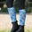 Calcetines finos HKM Sports Equipment Essentials estampado flores azules TALLA 35/38 - Imagen 2