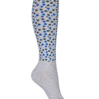 Calcetines HKM Sports Equipment color gris topitos azul-verde talla 35/38 - Imagen 1