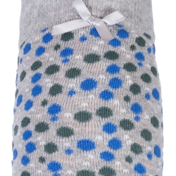 Calcetines HKM Sports Equipment color gris topitos azul-verde talla 35/38 - Imagen 2