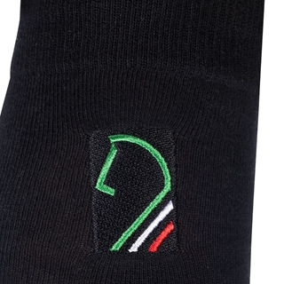 Calcetines LAURIA GARRELLI Livigno color negro bordado cabeza caballo talla 35/38 - Imagen 2