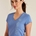 Camiseta ARIAT mujer azul logo vertical - Imagen 1