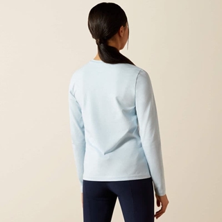 Camiseta Ariat niñ@ unisex Happy color azul celeste - Imagen 2