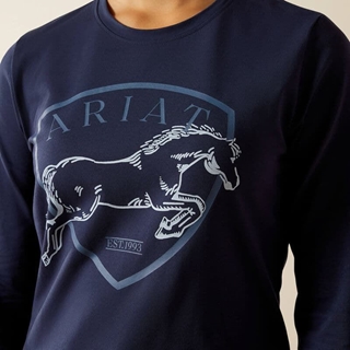Camiseta Ariat niñ@ unisex Liberty Jump color azul marino - Imagen 1